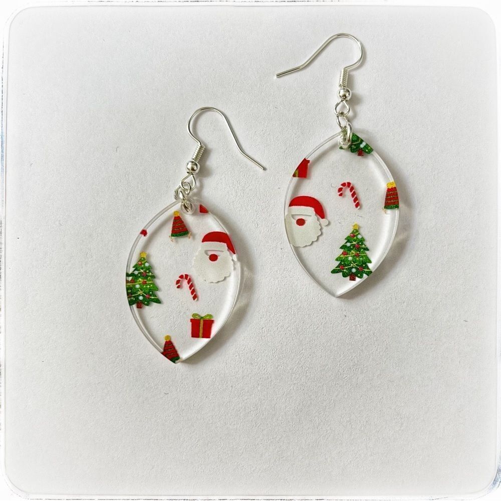Christmas acrylic earrings 